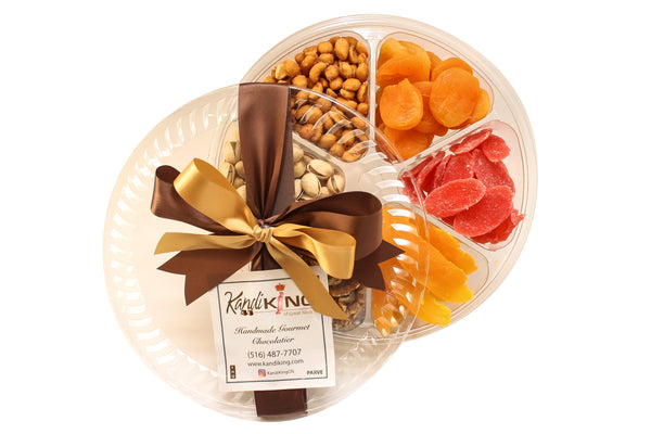 6 Section Gift Tray - Dried Fruits and Nuts Collection