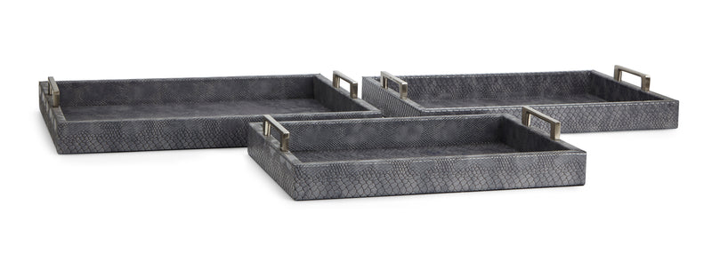 Luxury Dark Gray Trays