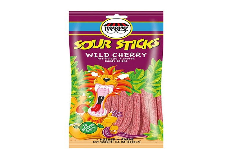 SOUR STICKS WILD CHERRY- Large-24 in a Box