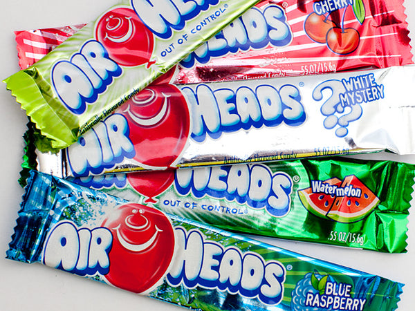 Airheads Candy Taffy Bars 72 Count Box Assorted Flavors Bulk