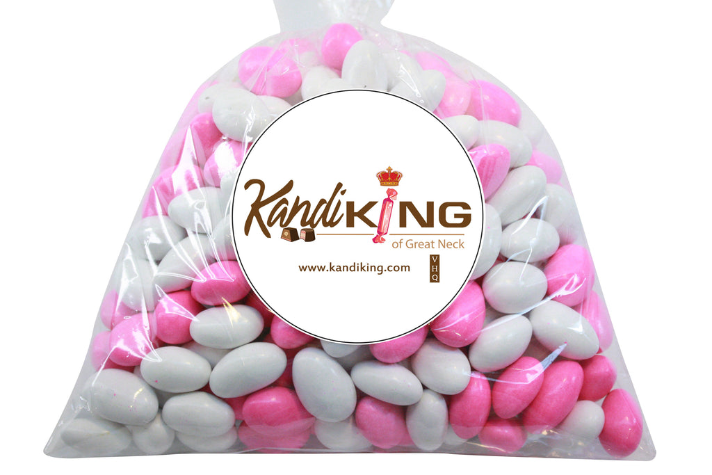 Pink & White Coated Peanuts