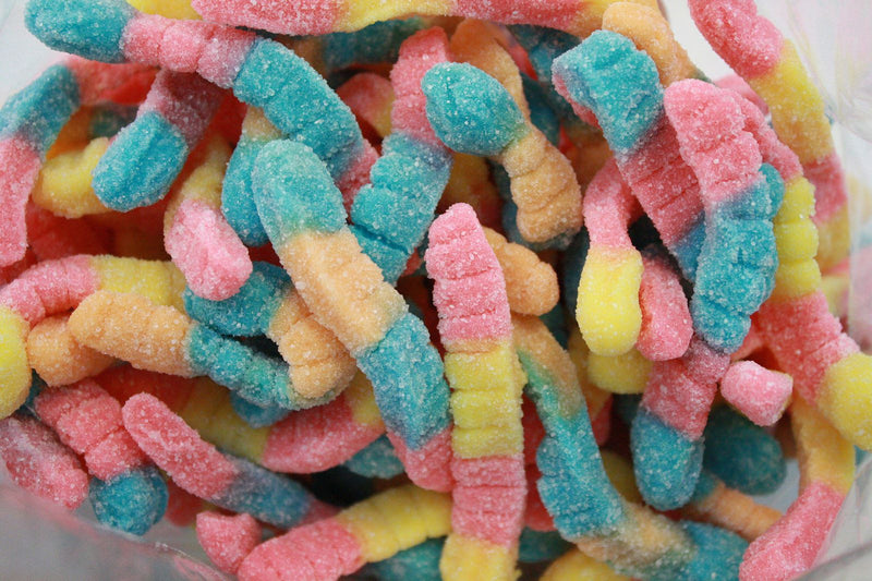 Bulk Candy - Sour Neon Gummy Worms