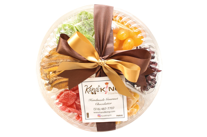 6 Section Gift Tray - Dried Fruits Collection - Dried Pineapple, Dried Hibiscus, Dried Tangerine Slices, Dried Kiwi, Dried Banana & Kumquat