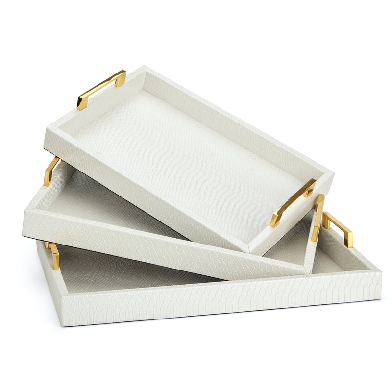 Luxury White/Pearl Trays