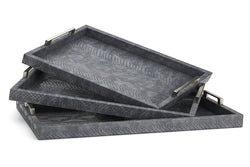 Luxury Dark Gray Trays